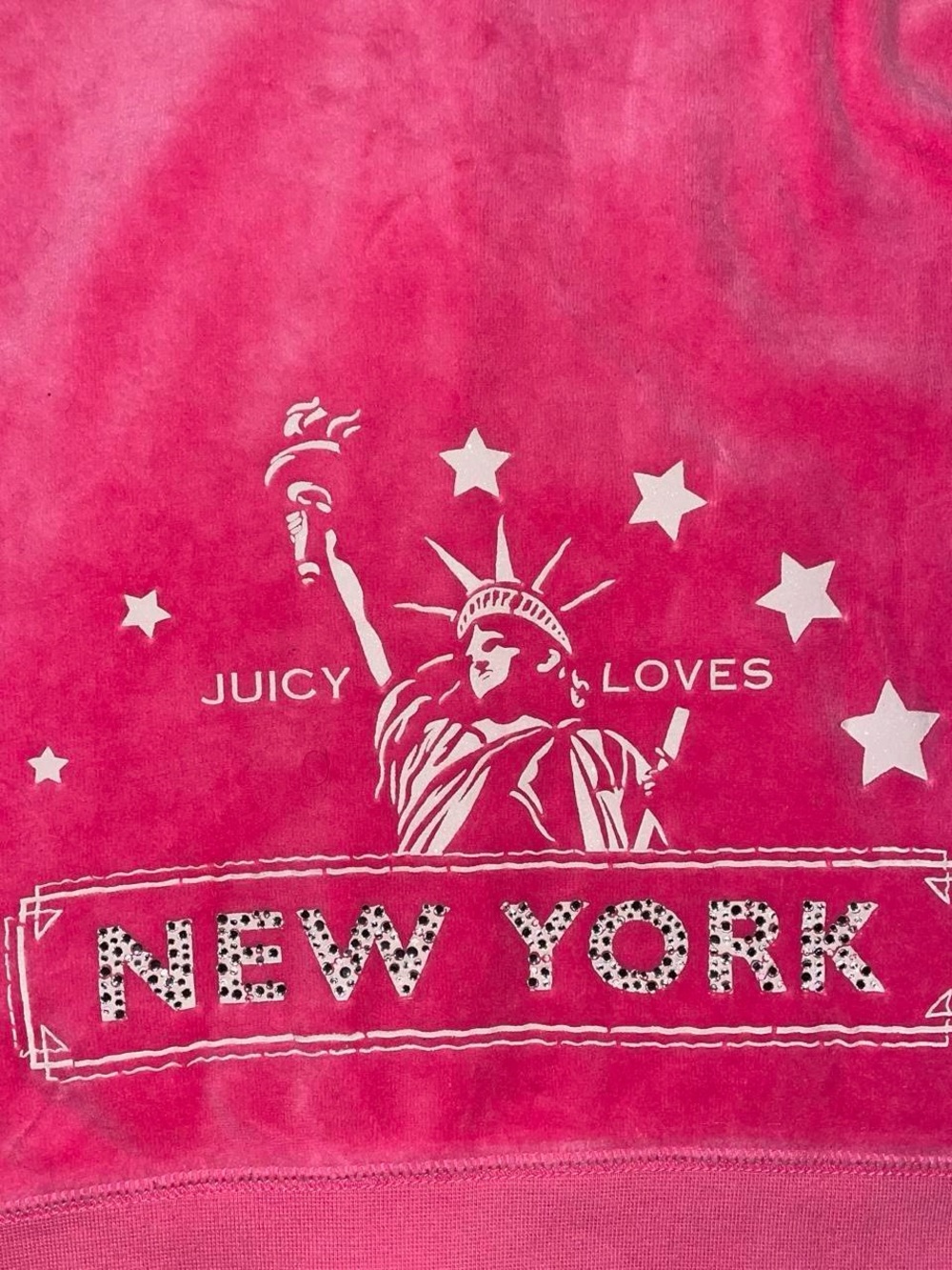 Juicy Couture Bubblegum Pink Velour Zip Hoodie Y2K - Picture 5 of 5